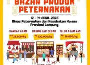 Disnakeswan Lampung Gelar Bazar Murah Produk Peternakan Menjelang Hari Raya Idul Fitri