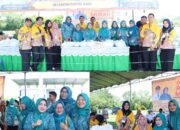 Ketua TP PKK Lamteng Mardiana Musa Ahmad Menghadiri dan Membuka Kegiatan Program Operasi Pasar Murah di Kecamatan Gunung Sugih