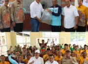Bupati Lampung Tengah Musa Ahmad Bersama Ketua KTNA Lampung Lakukan Penebaran Benih Ikan di 3 Titik Pengairan