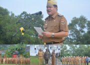 Bupati Lamteng Musa Ahmad Pimpin Apel Bulanan Pemerintah Kabupaten Lampung Tengah