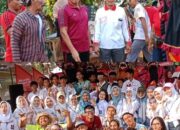 Rangkaian Peringatan HUT Kemerdekaan RI Ke-78, Kades Jatimulyo Lepas Ratusan Peserta Jalan Sehat