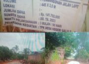 Pembangunan Drainase dan Jalan Lapen TA 2023Tidak Dilaksanakan Mantan Kades Negeri Galih Rejo