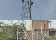 Ditanya Soal K3 dan Keselamatan Pekerja Pembangunan Tower BTS, Wartawan Mau di Siram Kopi oleh RT Campang Jaya