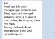 Penipuan Melalui Pesan Singkat WhatsApp Minta Uang Kepada Pejabat, Modus Dengan Menggunakan Nama Wartawan Senior