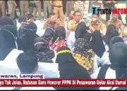 Nasibnya Tak Jelas, Ratusan Guru Honorer PPPK, Di Pesawaran Gelar Aksi Damai