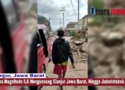 Gempa Magnitudo 5,6 Menguncang Cianjur Jawa Barat, Hingga Jabodetabek