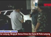 Aksi Damai Di Polda Lampung Oleh Laskar Lampung Mengajak Semua Ormas Serta Alim Ulama, Tuntutan Pembebasan Wawan Kurniawan Ketua RT 12