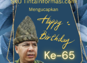 Redaksi Beserta Jajaran SKu Tinta Informasi Mengucapkan Selamat Hari Lahir ke-65 Kepada M Alzier Dianis Tabranie