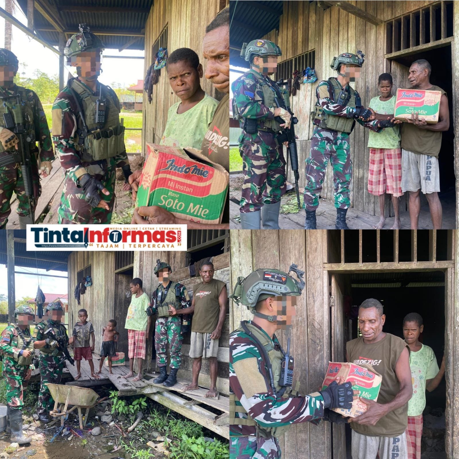 Kepedulian Marinir Habema Baksos Disambut Gembira Warga Sokamu