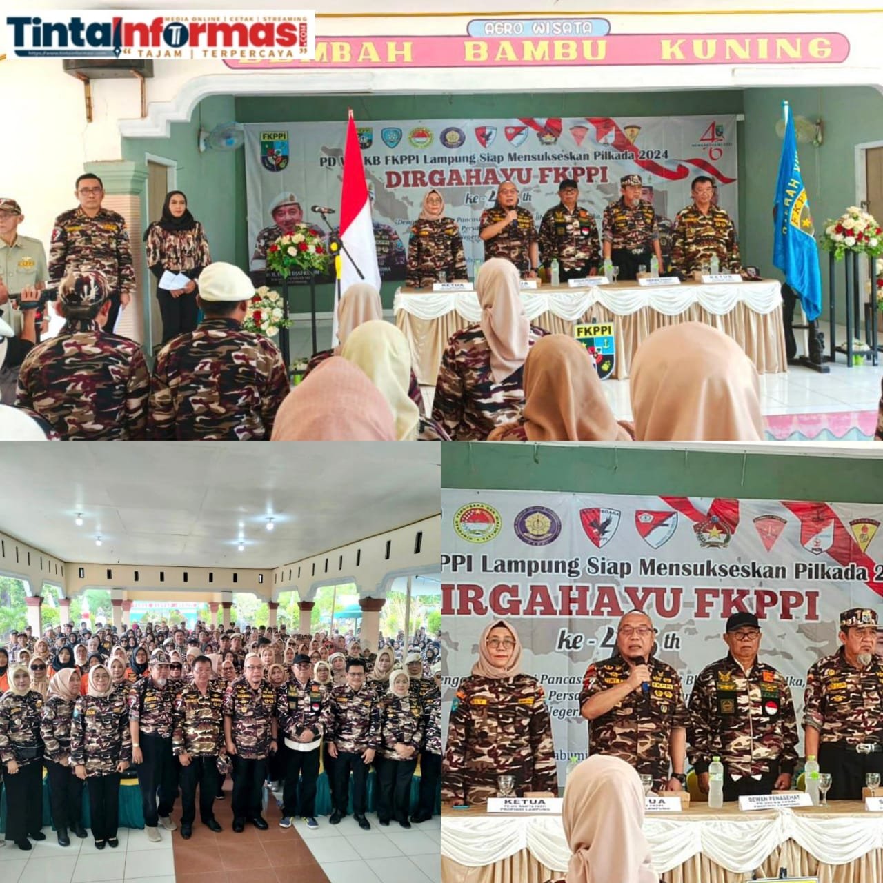 Peringatan HUT FKPPI Ke 46 Tahun 2024, Keluarga Besar FKPPI Lampung Deklarasi Untuk Mendukung dan Memenangkan MIRZA-JIHAN