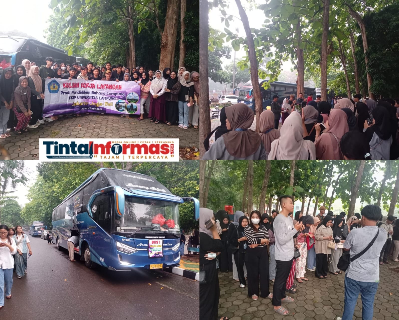 Berakhir Damai, Agen Travel Berangkatkan Mahasiswa Prodi Bahasa Lampung KKL ke Bali