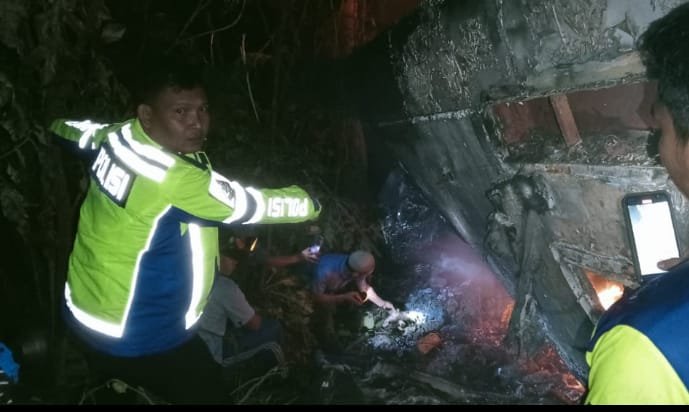 Bus PO Putra Raflesia Masuk Jurang dan Terbakar di Pesisir Barat, 3 Orang Meninggal Dunia