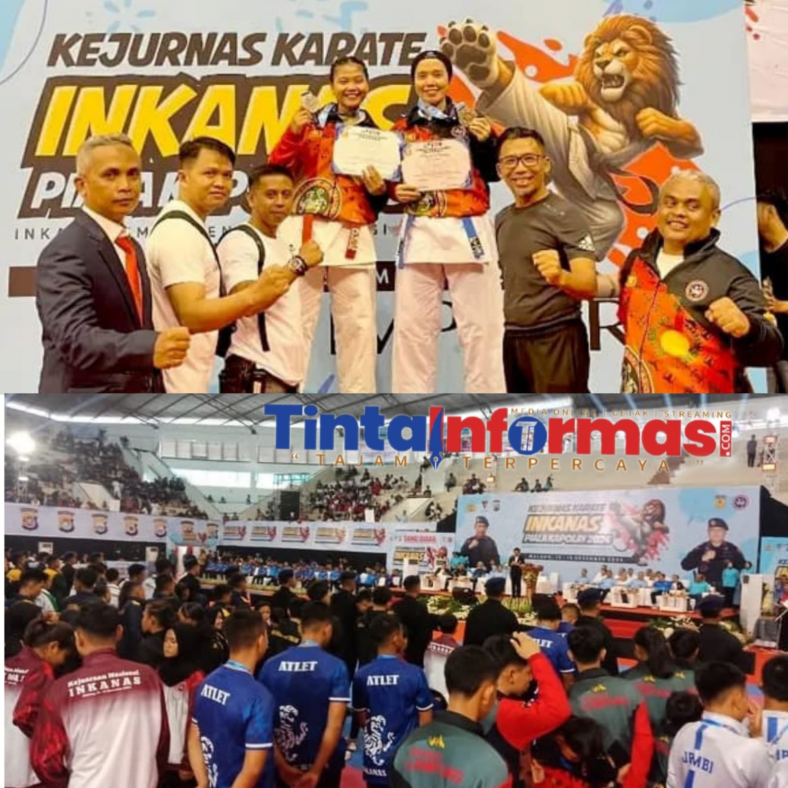 Tim Inkanas Lampung Gondol Delapan Mendali Perak dan Perunggu di Kejurnas Kapolri Cup 2024