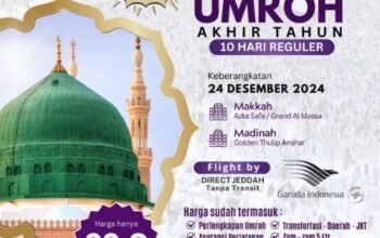 Paket Umroh Akhir Tahun 10 Hari Reguler, Free Hudaibiyah 10 Kali