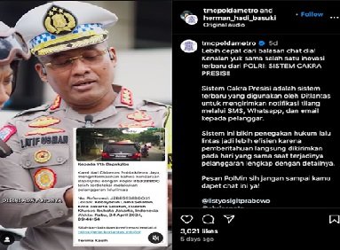 Mekanisme Baru dari Korlantas Polri, Pengendara Motor dan Mobil Wajib Perhatikan Notifikasi Ini!