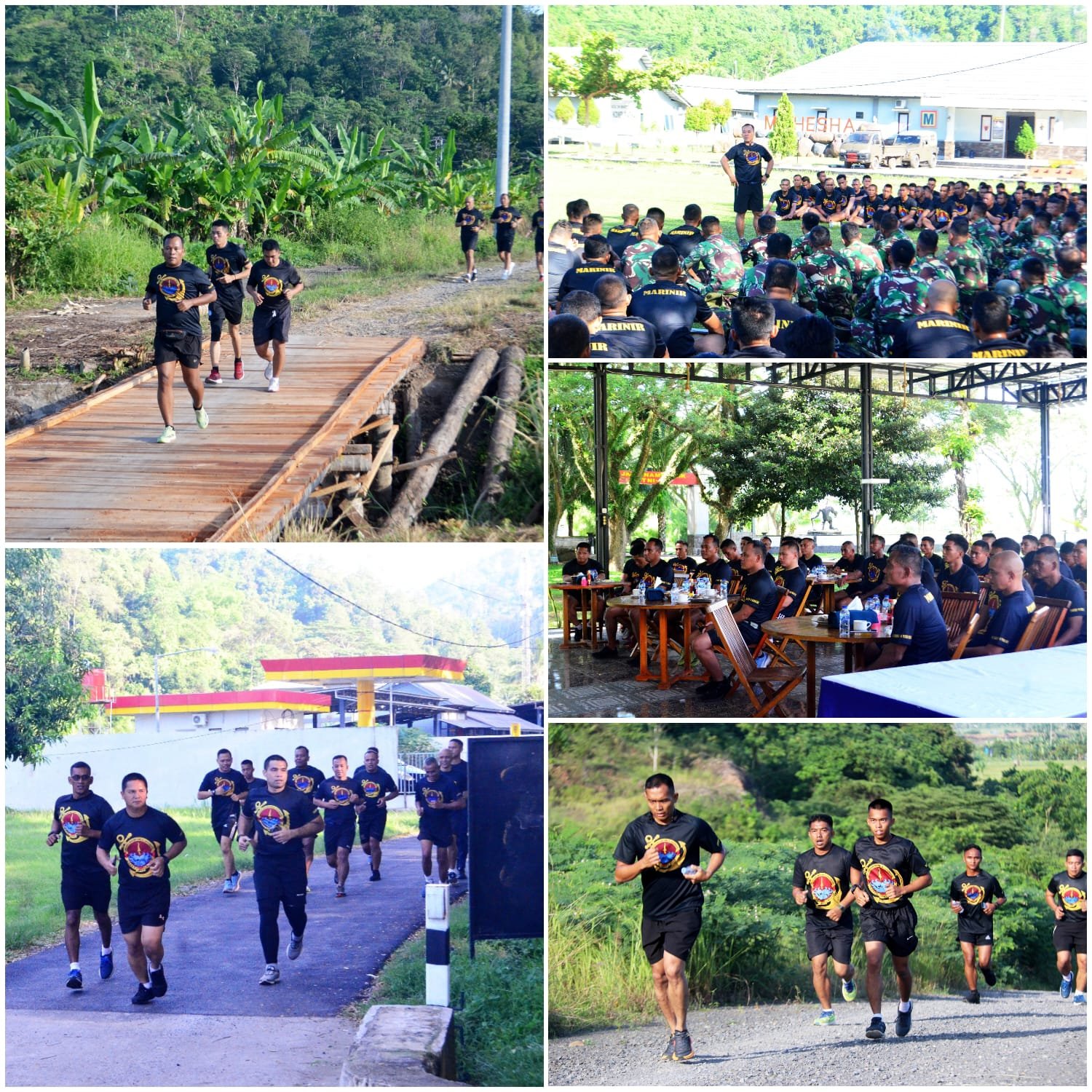 Danbrigif 4 Marinir Olahraga Bersama petarung Yonif 9 Marinir/ Beruang Hitam