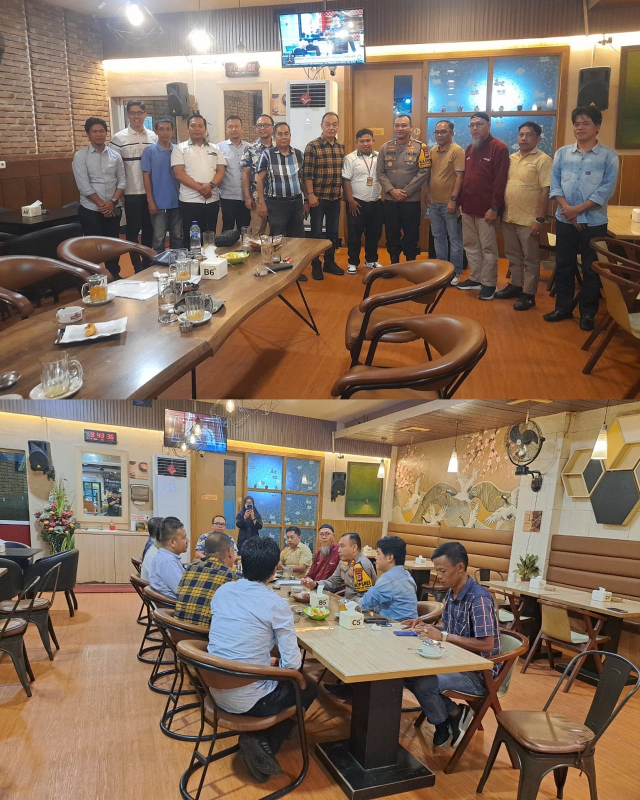 Kapolres Pelabuhan Makassar AKBP Restu Wijayanto S.I.K.Hadir Coffee Morning bersama Dewan Pengurus Cabang Indonesian