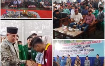 Di Aula Padang Cermin 7 Kecamatan dari Dua Kabupaten Deklarasi Pemekaran Kabupaten Lampung Pesisir