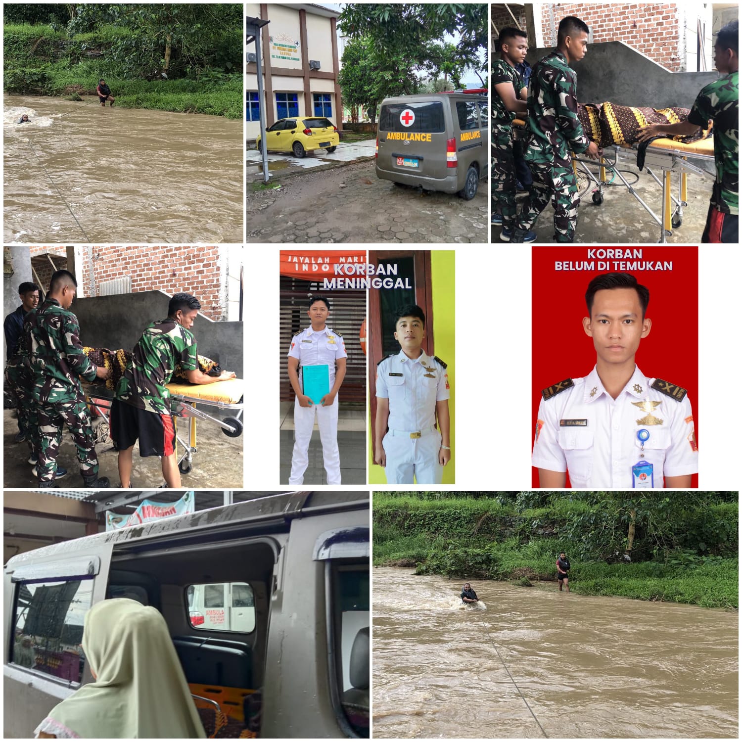 Aksi Heroik Prajurit Yonif 9 Marinir Dalam Evakuasi Jenazah Korban Terhanyut Di Sungai Sabu Batumenyan