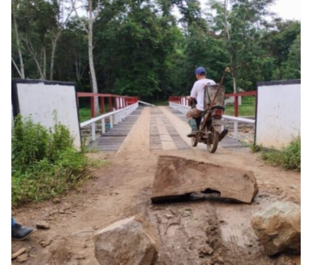 Proyek Jembatan Nilai Rp 841 Juta Kali Beronjong Jadi Sorotan Diduga Kuat Jadi Ajang Korupsi