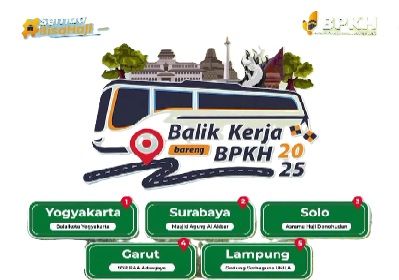 Ayo Daftar! Mudik Balik Gratis BPKH 2025 dengan Rute ke Jawa dan Sumatera, Tersedia 58 Bus Eksekutif