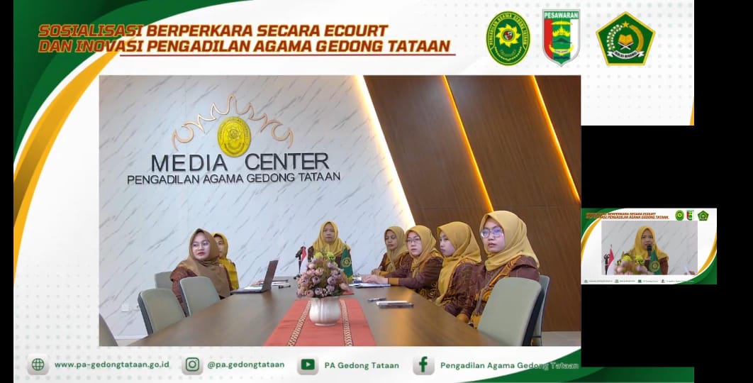 Pengadilan Agama Gedong Tataan Berikan Pemahaman Layanan Berperkara Lewat Sosialisasi E-Court dan Inovasi