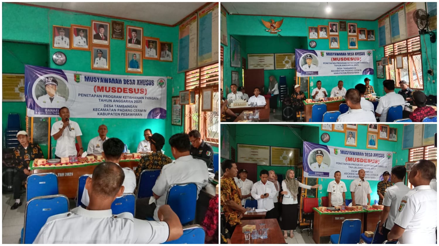 Musdesus Penetapan Program Ketahanan Pangan Tahun 2025 Desa Tambangan.