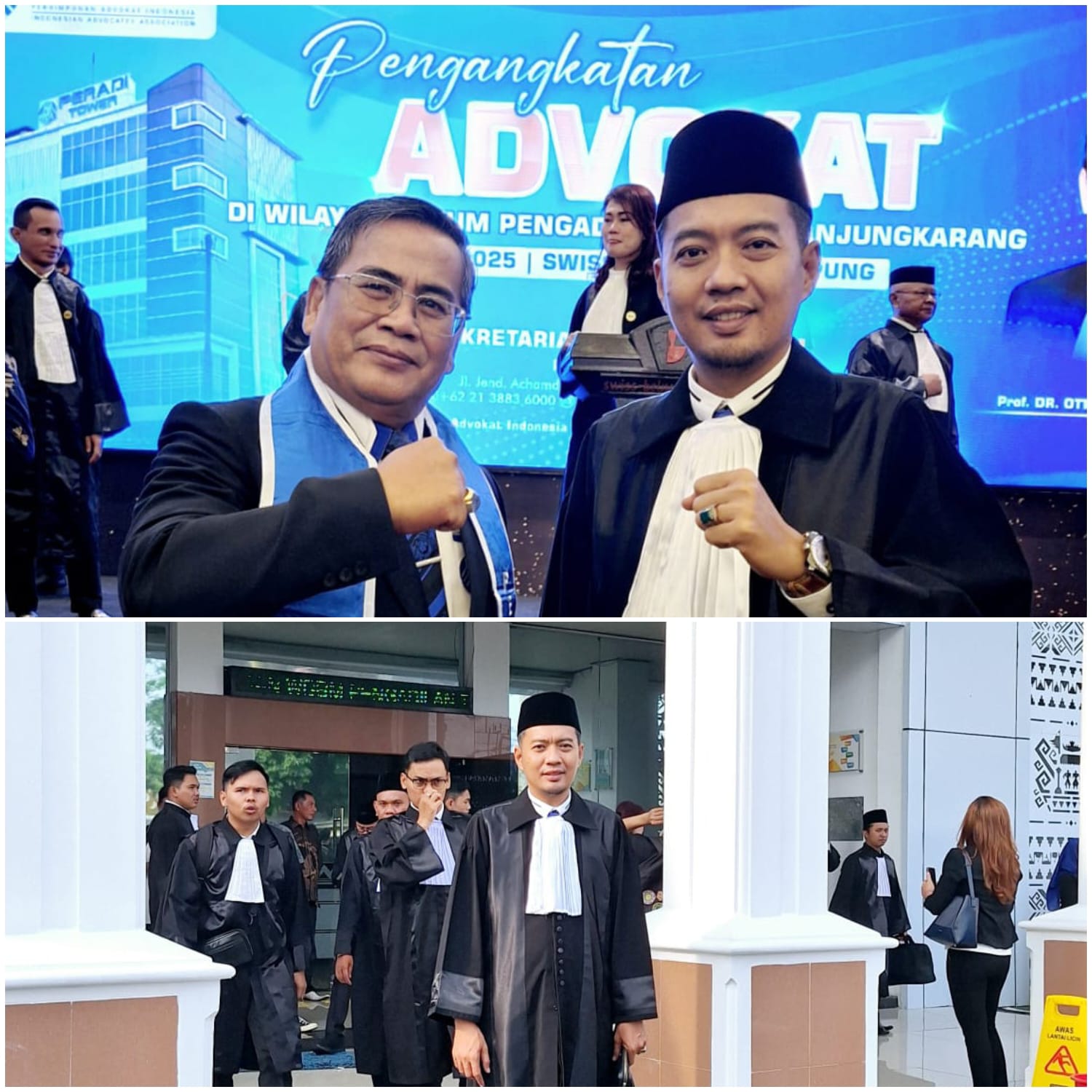 Toni Mahasan Beserta 143 Orang Disumpah Menjadi Advokat Di Pengadilan Negeri Tanjung Karang