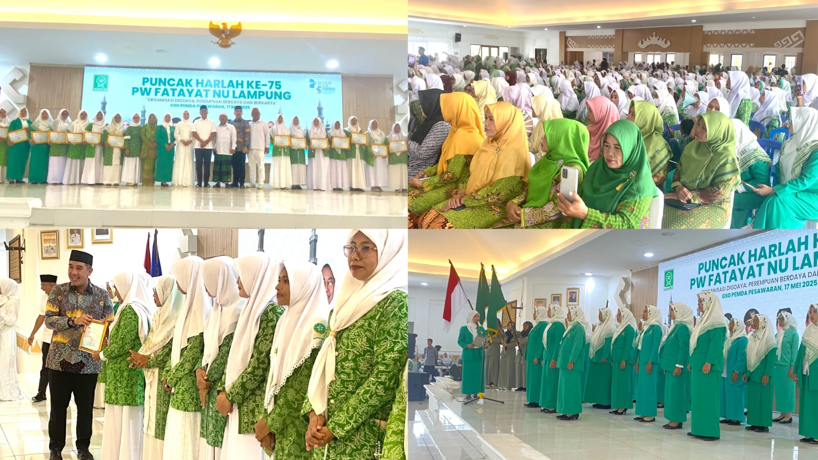 Pesawaran Tuan Rumah Perayaan Harlah ke-75 Fatayat NU Lampung, Rumuskan Sejumlah Program Pemberdayaan Perempuan
