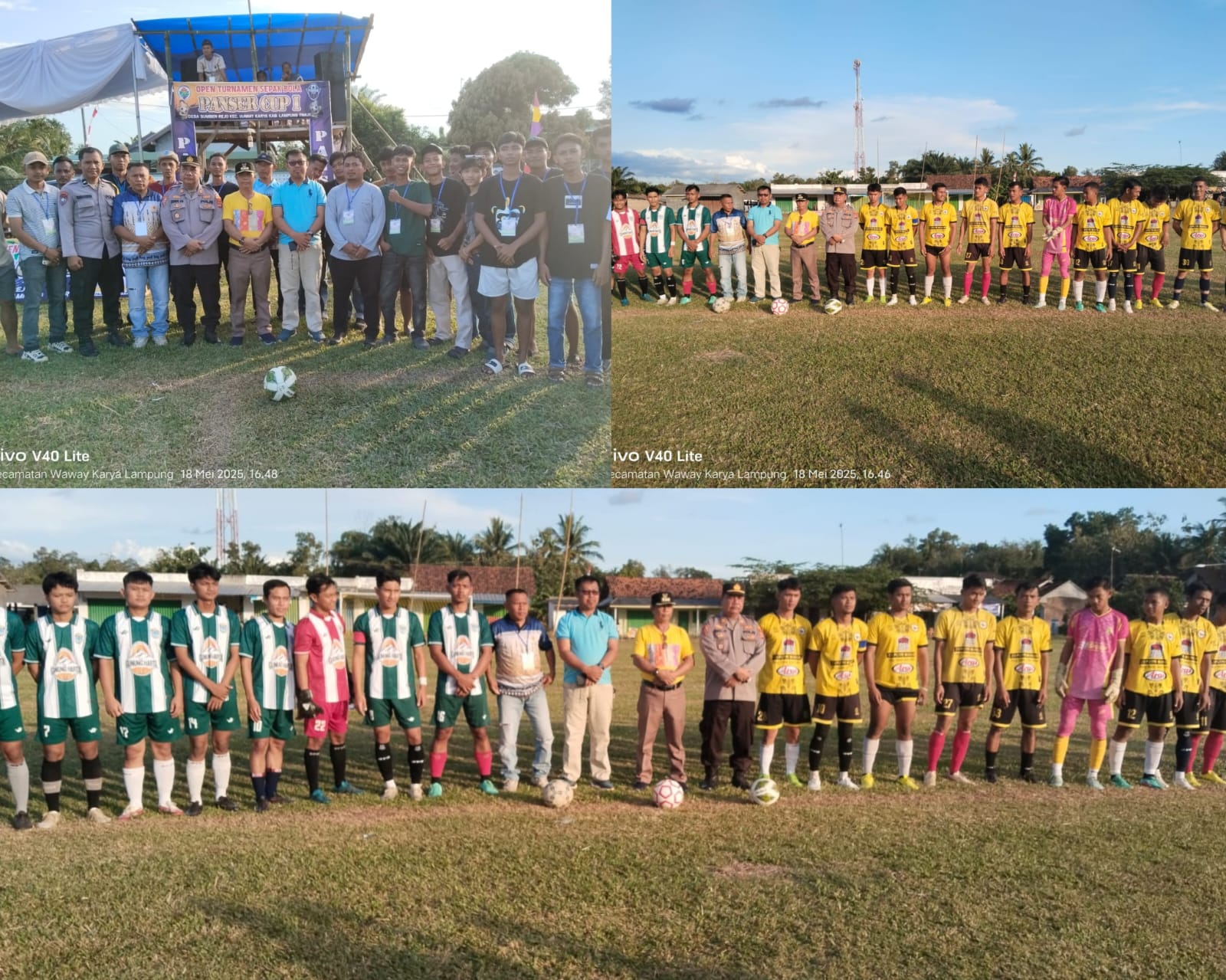 Dalam rangka Memperingati Ulang Tahun Yang ke 31 Pemdes Sumber Rejo di Membuka Open Turnamen Sepak Bola PANSER CUP (1)
