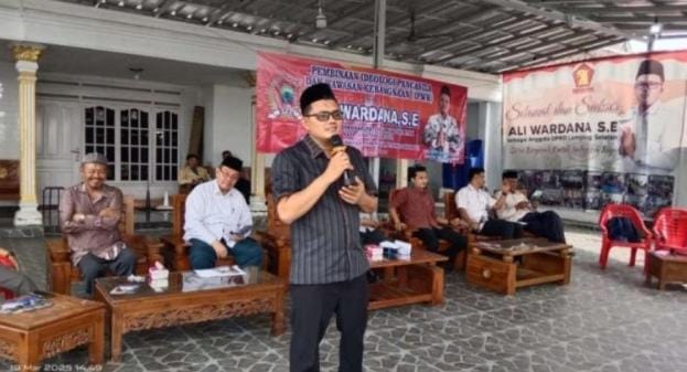 Ajak Masyarakat Amalkan Pancasila  DPRD Lamsel, Ali Wardana Sosialisasi IPWK
