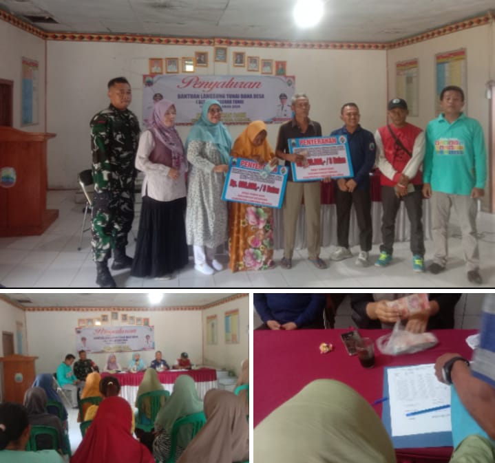 Pemdes Taman Sari Kec.Ketapang Lamsel Serahkan BLT-DD Tahap II Tahun Anggaran 2025 Sebanyak 15 KPM