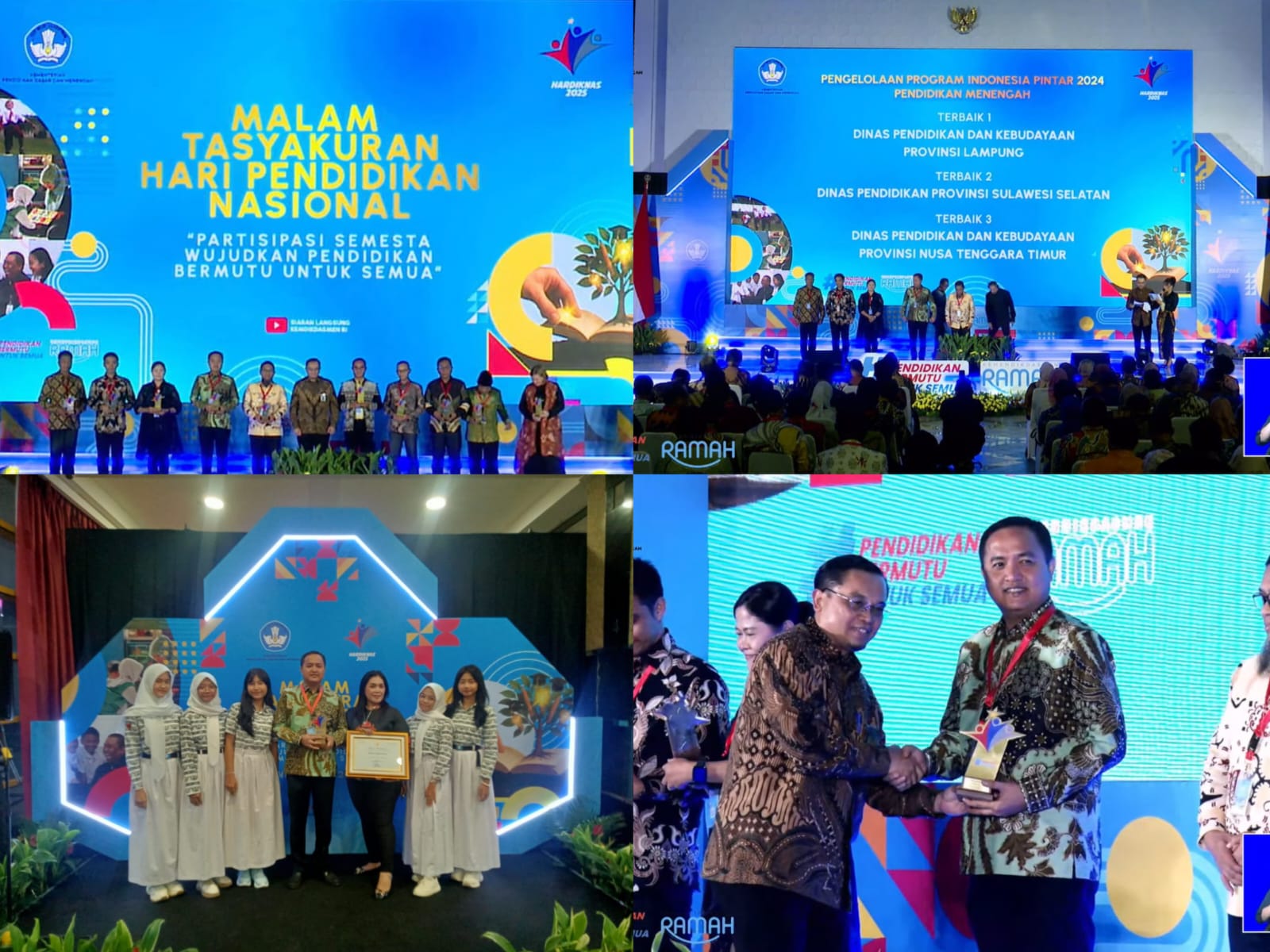 Malam Tasyakuran Hadiknas 2025, Lampung Raih Penghargaan, Thomas Amirico Sebut Ini Bukti Lampung Mampu Ciptakan Ekosistem Pendidikan Berkualitas