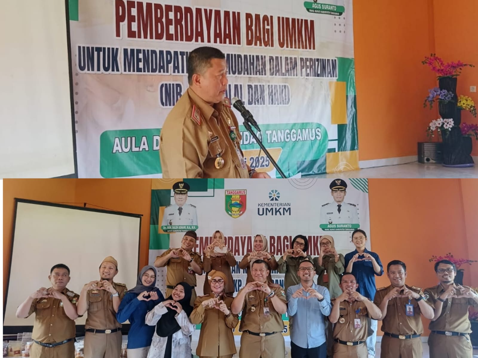 Asisten ll Mewakili Bupati Tanggamus Membuka Pelatihan UMKM Selama 2 Hari