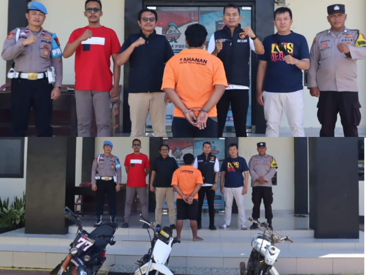 Dibackup Tekab 308 Presisi Polres Tanggamus, Polsek Pulau Panggung Tangkap Pelaku Curanmor