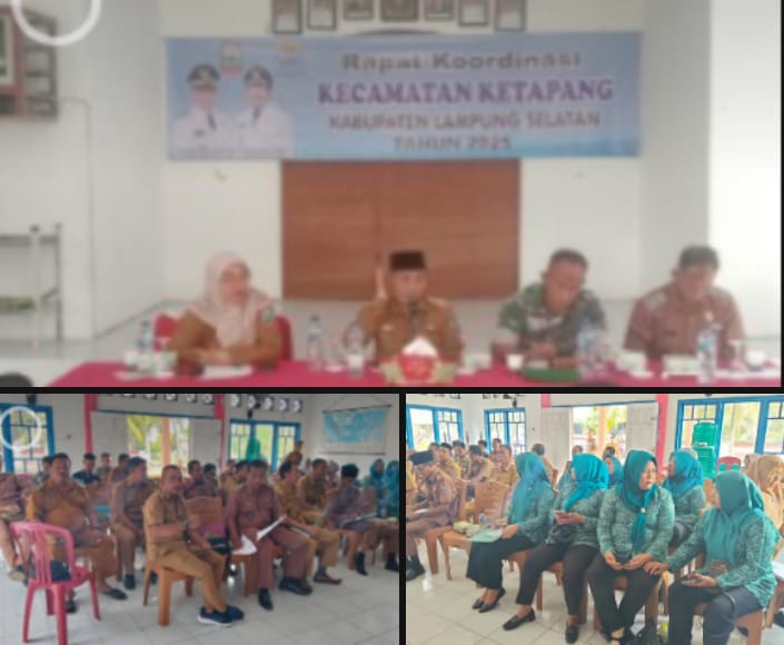 Kecamatan Ketapang Lamsel Gelar Rapat Koordinasi Terkait Jelang Hari Raya Idul Adha 1446 H/2025 M