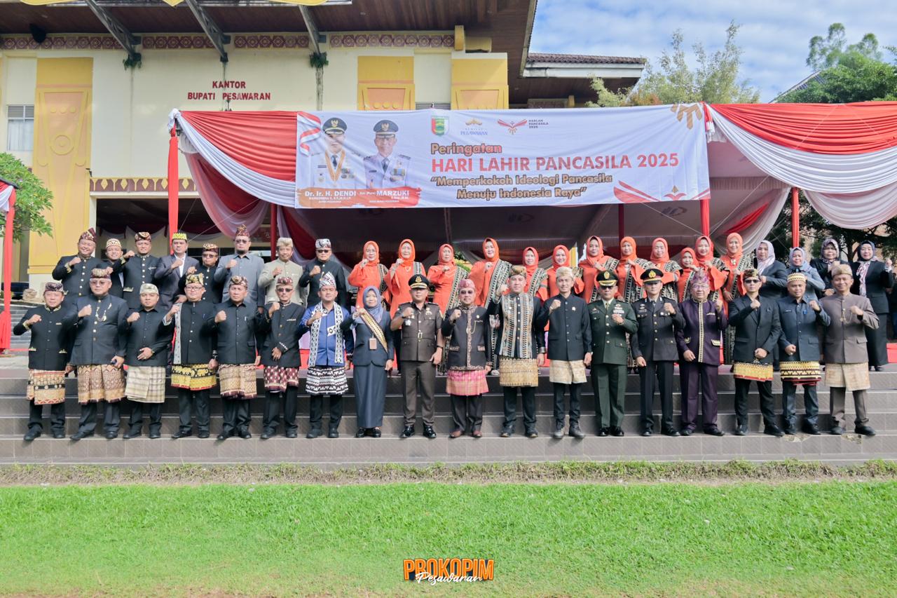 Peringatan Hari Lahir Pancasila 2025 Kabupaten Pesawaran: Teguhkan Komitmen Nilai-Nilai Luhur Bangsa