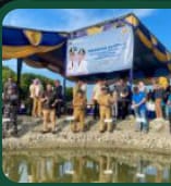 Wabup Syaiful Tanam Mangrove di PT Maju Tambak Sumur kec Ketapang