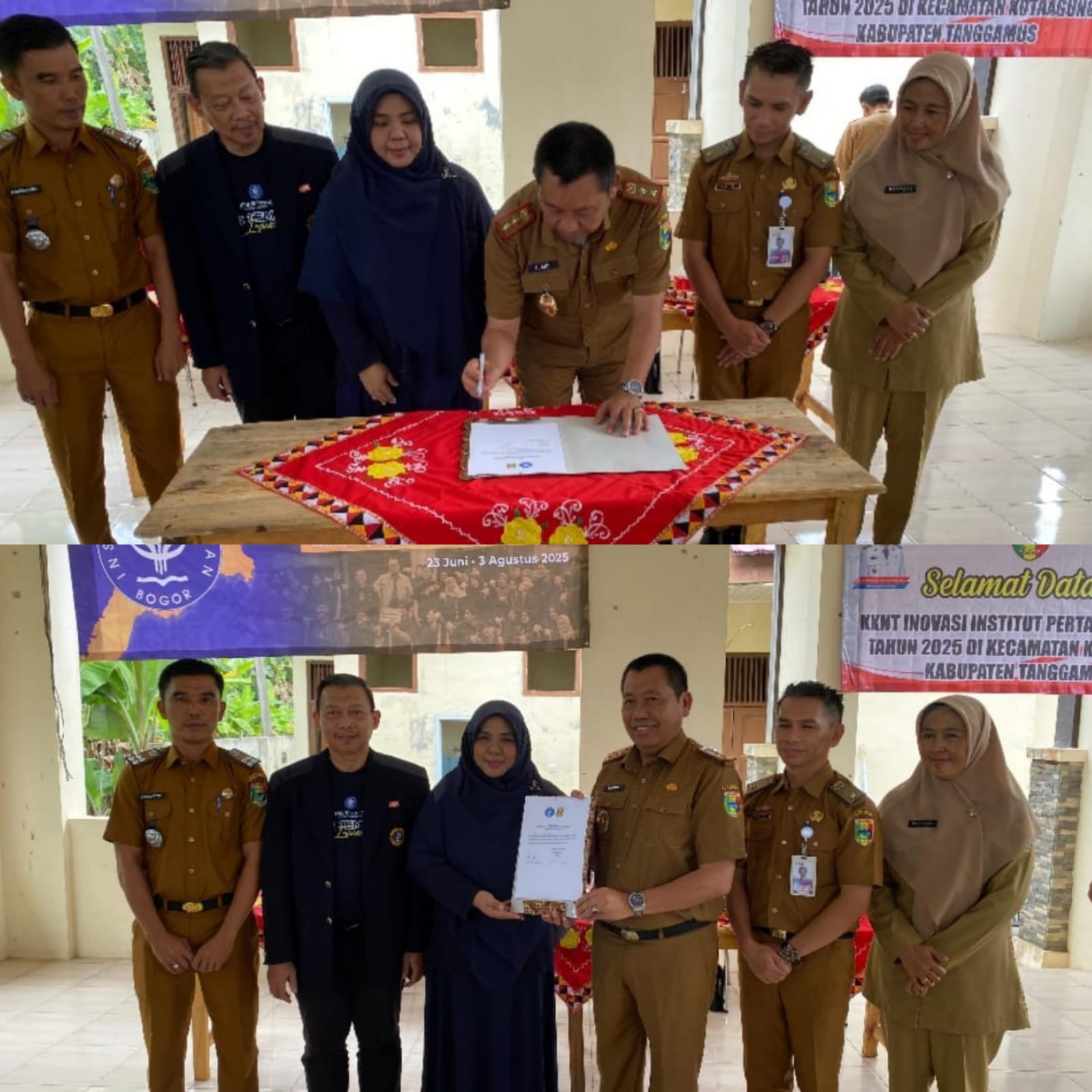 Sekda Tanggamus Terima Mahasiswa KKN IPB: Ini Pesan Penting Bupati