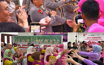 Polda Lampung Berikan Layanan Khusus Geriatri Untuk Lansia Pada Bakti Kesehatan Gratis