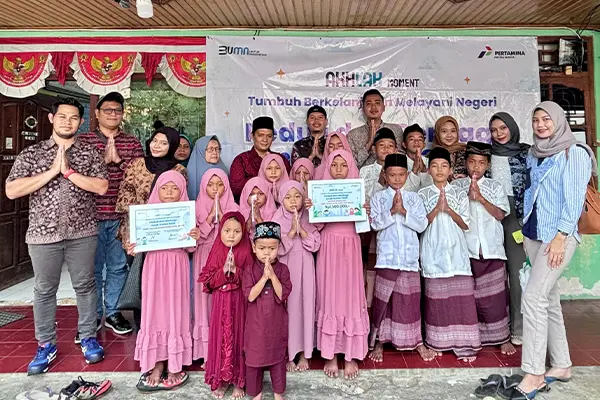 Kegiatan Bakti Sosial Badan Dakwah Islam (BDI) Pertamina Patra Niaga Sumbagsel