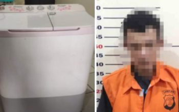 Polsek Kalianda Tangkap Pelaku Pencurian Mesin Cuci di Merak Belantung