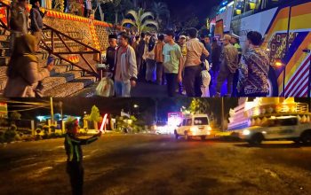 Polres Tanggamus Gelar Pengamanan Kepulangan Jamaah Haji Kloter 56
