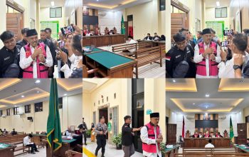 JPU Kejari Pringsewu Bacakan Dakwaan Korupsi Dana Hibah LPTQ Dalam Sidang Perdana Terdakwa Drs. Heri Iswahyudi, M.Ag