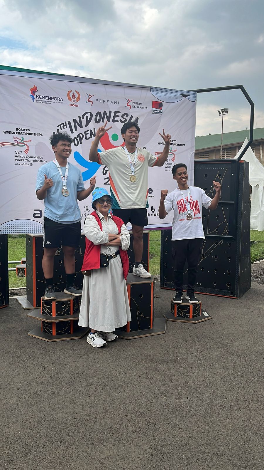 Atlet Parkour asal Metro Sabet Perunggu di Indonesia Open Gymnastics 2025