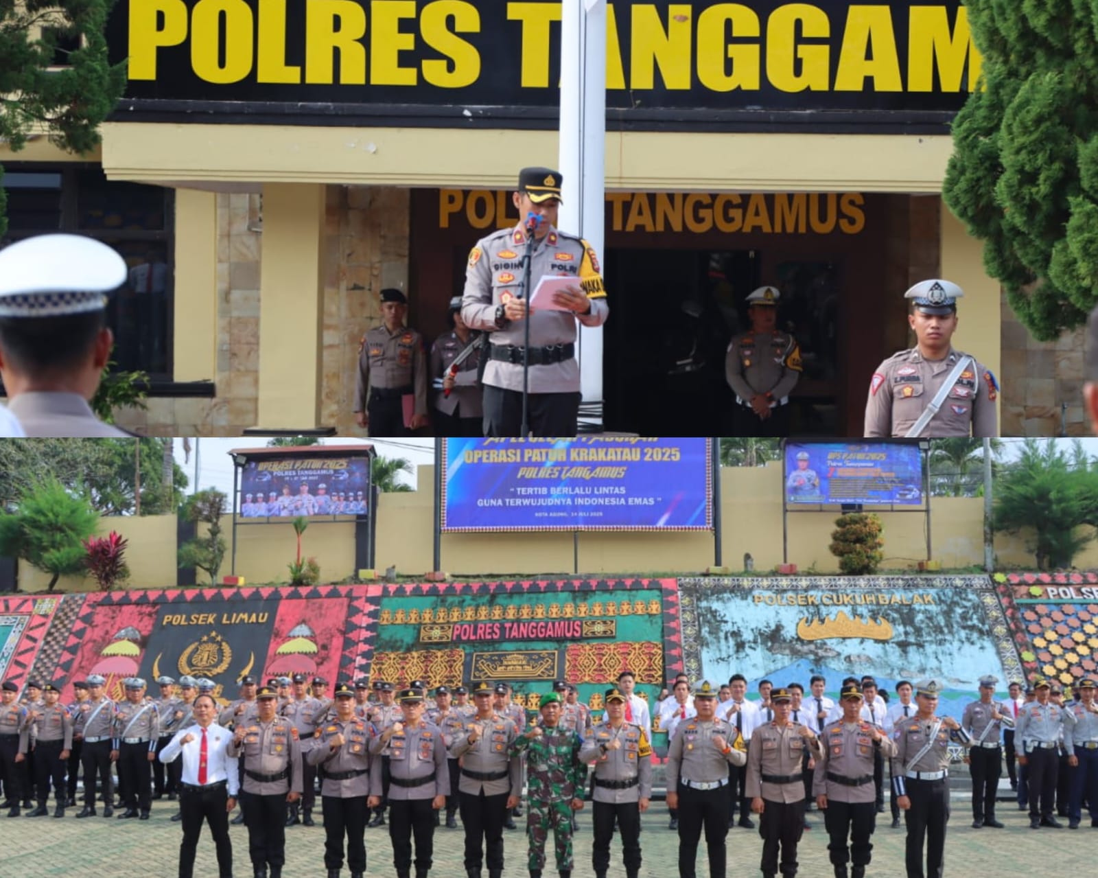 Polres Tanggamus Gelar Apel Pasukan Operasi Patuh Krakatau 2025, Tegaskan Komitmen Wujudkan Tertib Lalu Lintas