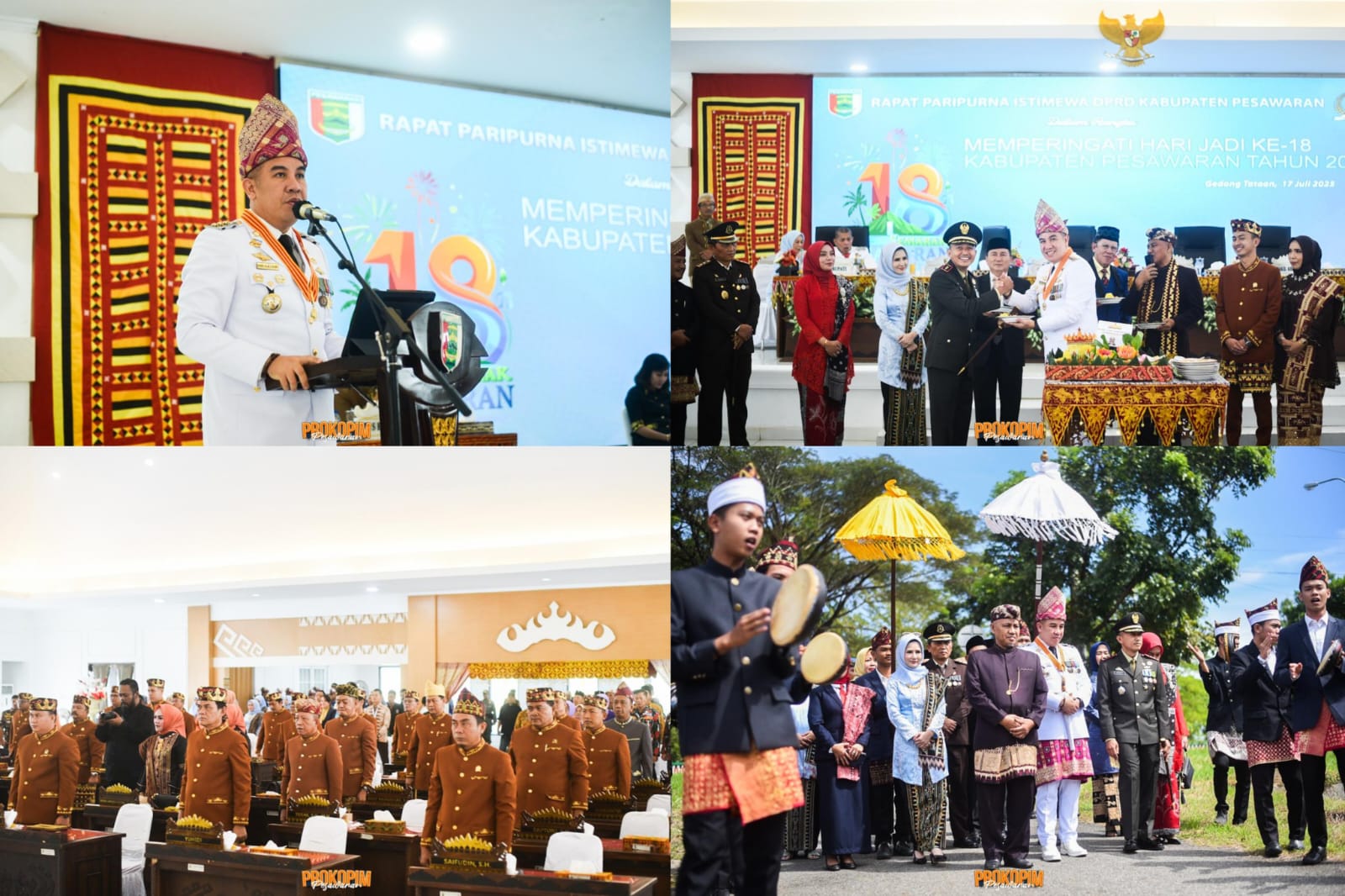 Rapat Paripurna Istimewa, Catatan Perjalanan 18 Tahun Perjalanan Kabupaten Pesawaran