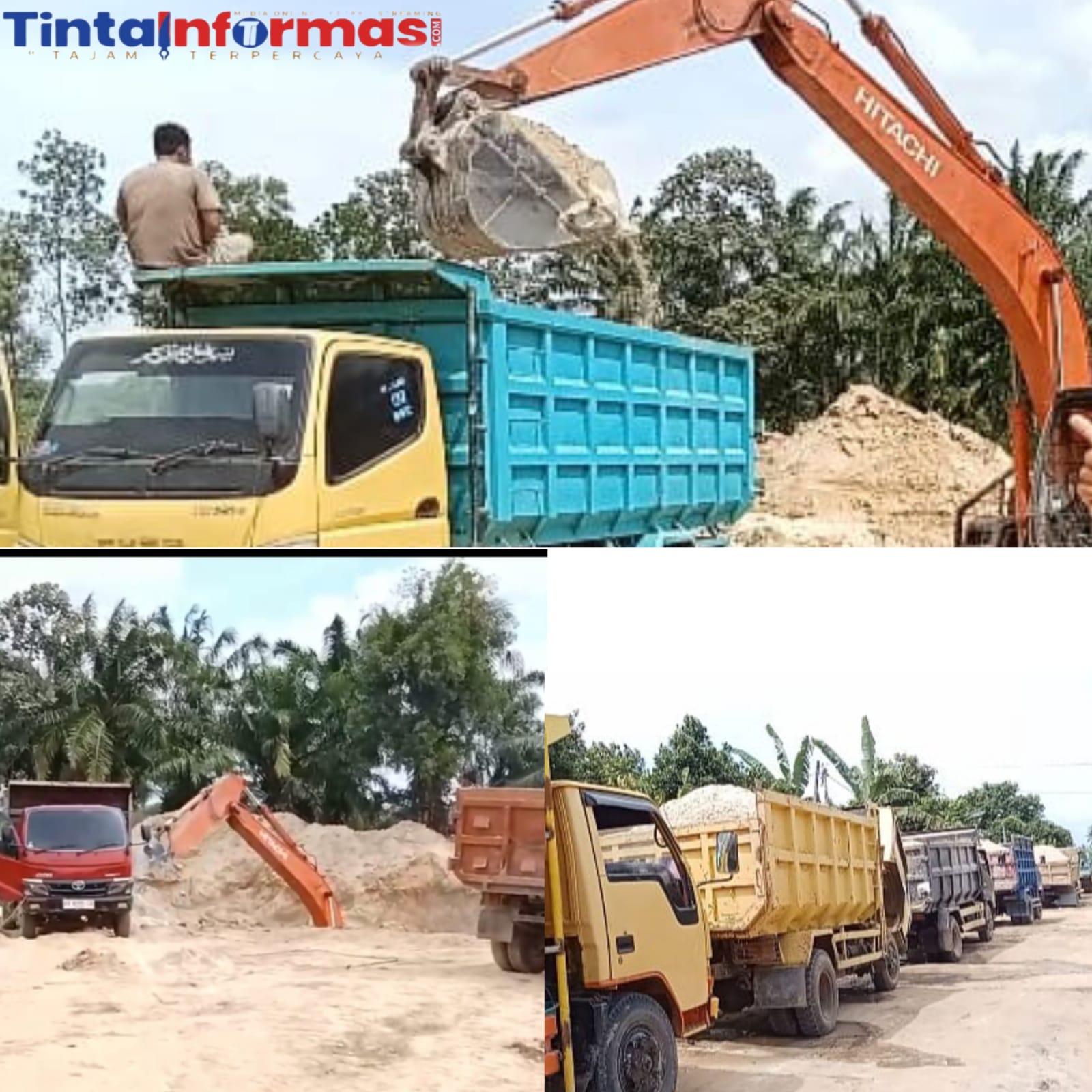 Diduga Galian C Ilegal Yang Menggunakan Alat Berat Excavator Milik Oknum Kakam RL Seputih Raman di Bantaran Way Seputih Terkesan Tak Tersentuh Hukum
