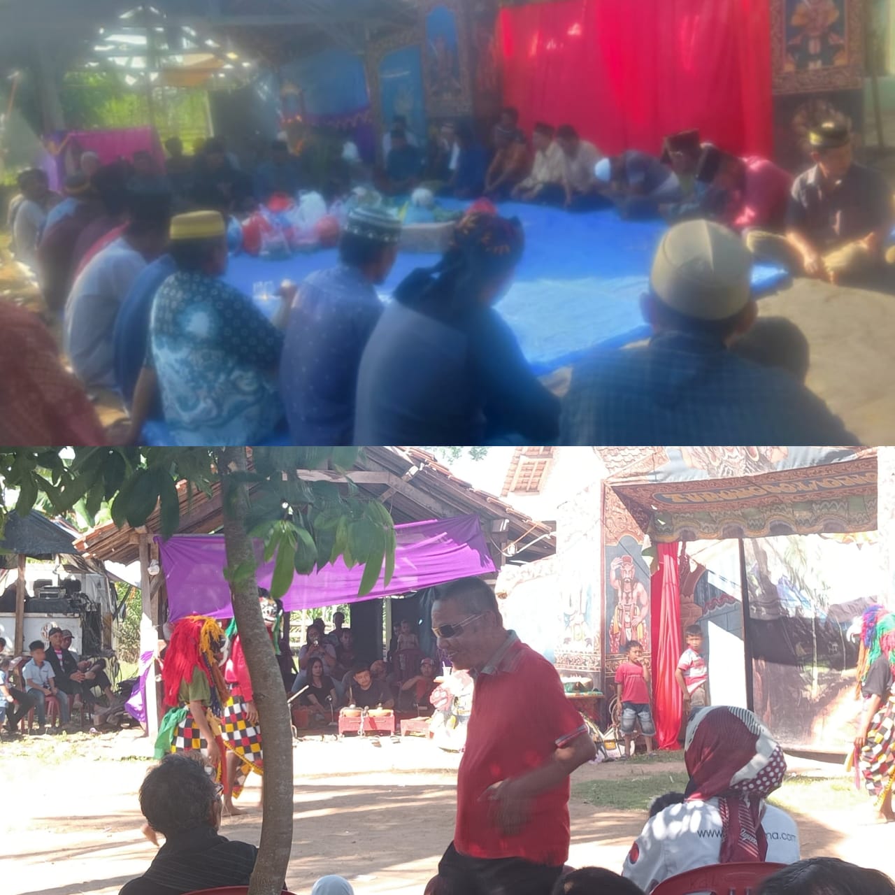 Pagelaran Seni Tari Kuda Kepang Mewarnai Bersih Kampung Gunung Raya Lampung Tengah