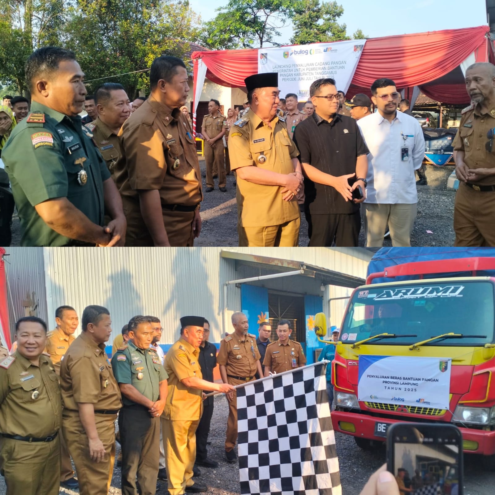 Pemkab Tanggamus Launching Bantuan Pangan, Ini Harapan Bupati